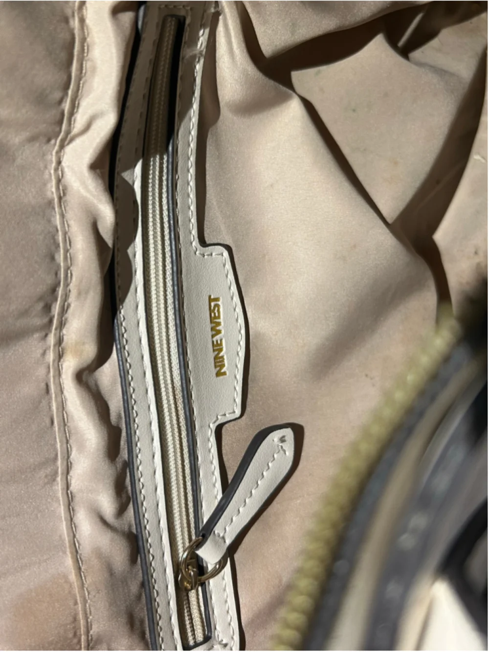 Women's Nine West Satchel Bag One Size White Gold